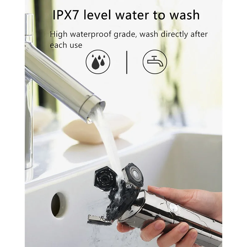 

Electric Shaver Wireless Use 4D Electric Shaver Men'S Shaving Machine Waterproof with Charging Base Washable Razor