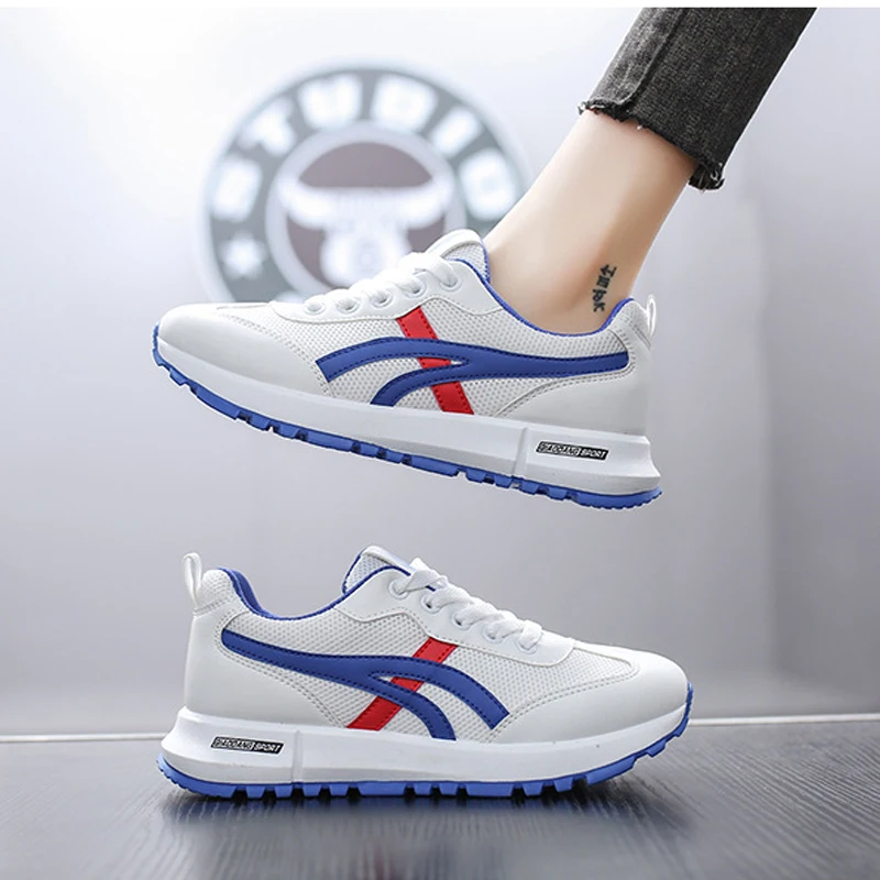 

Женские кроссовки; Новинка 2021 года; Сезон весна; Женская спортивная обувь; Женская обувь для бега; Дышащая Белая обувь; basket femme