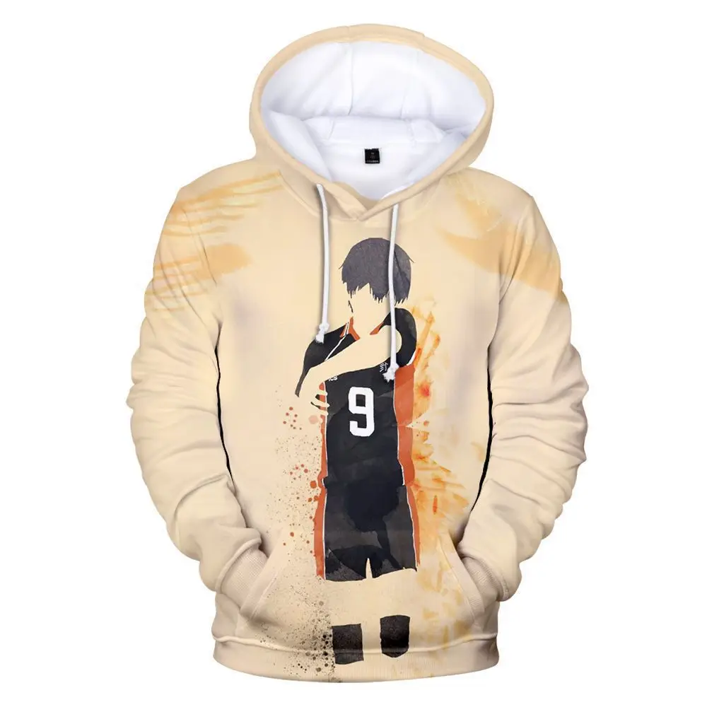 

2021 Newest Classic New Haikyuu!! Hoodie 3D Casual Sweatshirt Teenager Adult Kids Hooded Creative Pattern Streetwear Pullover