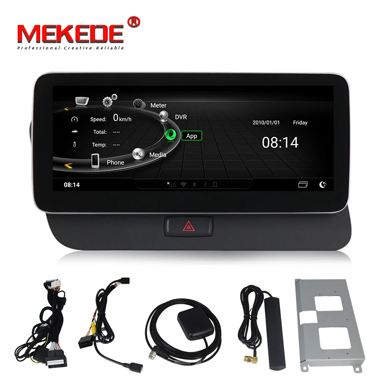 

Mekede 8+128G 1920*720 Android Car GPS Navigation Multimedia Car Radio DVD Stereo For Audi Q5 2009-2016 Built In Carplay + Auto