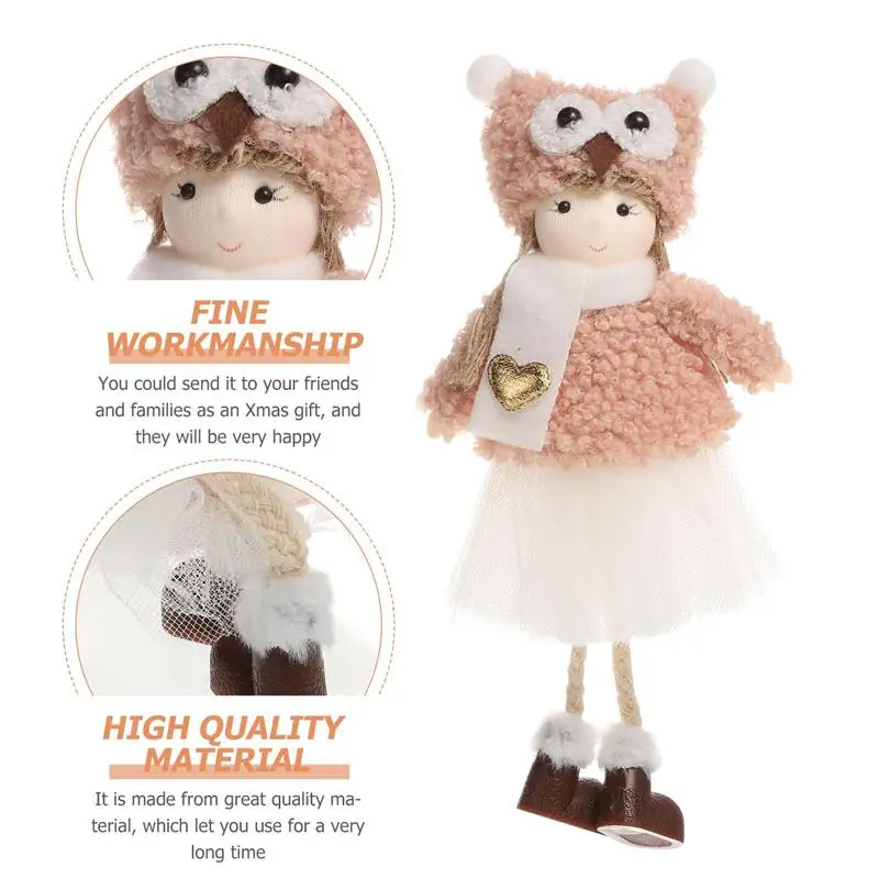 

1Pc Adorable Xmas Plush Doll Pendant Funny Christmas Tree Doll Hanging Decor