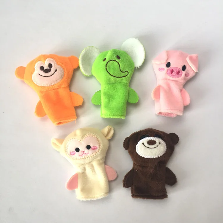 Hand Finger Puppets Animal Family Plush Set Toys Dolls Cartoon Child Baby Talking Story Puppet Toy | Игрушки и хобби