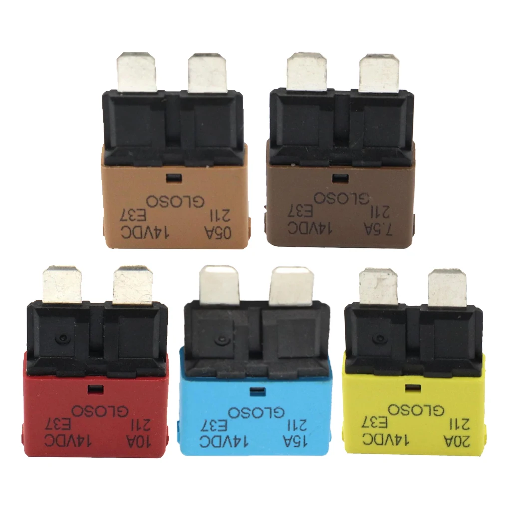 5 шт. Лезвие Предохранитель автоматический выключатель сброс морской 20A/15A/10A/7.5A/5A |