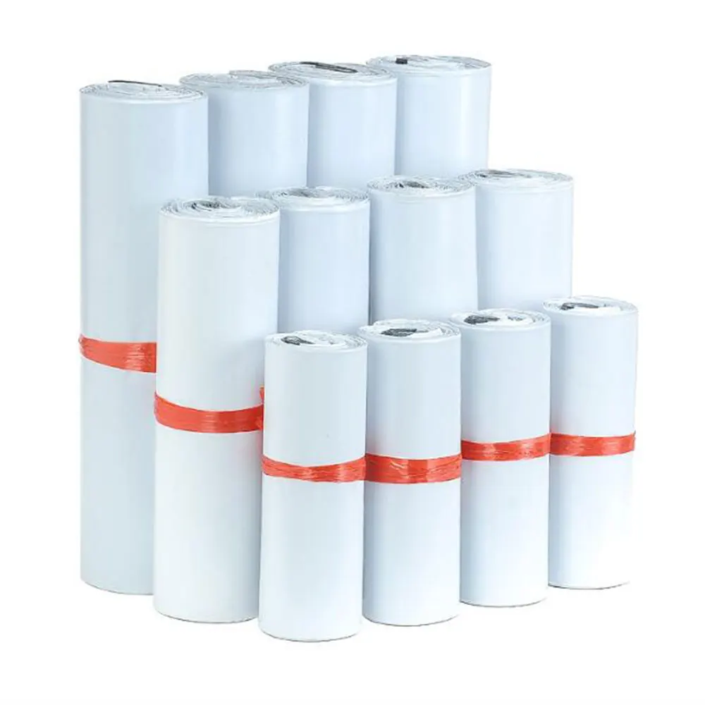 

100pcs White Plastic Mailer Shipping Envelope Self Sealing Waterproof Postal Express Storage Bag Envelope Plastic Mailing Bags