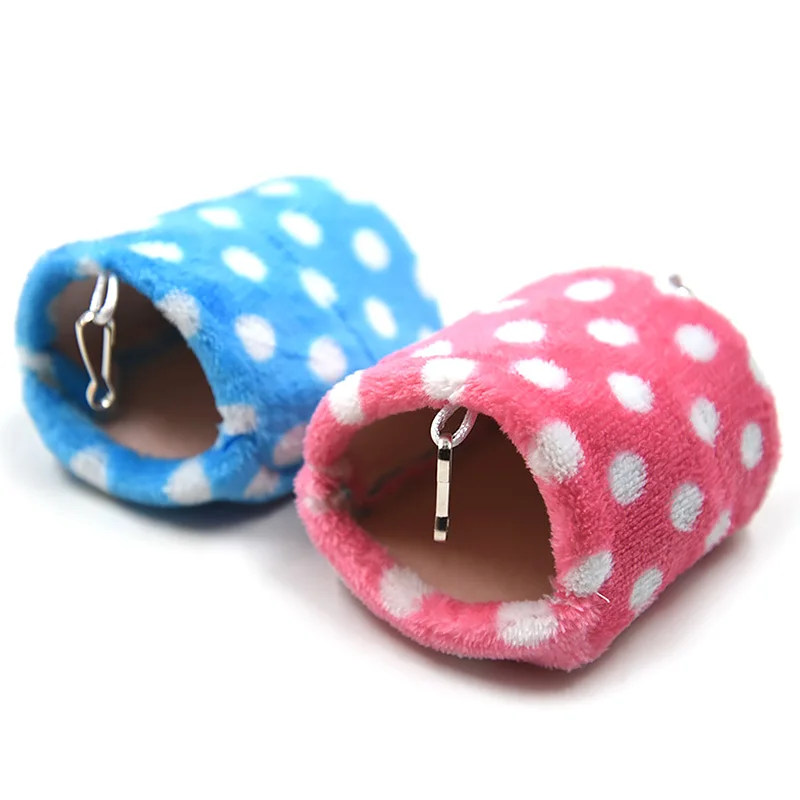 10*6cm Cotton Bed Blue Pink Hamster House Soft Small Animal Cage Winter Warm Nest Doggie Kitten Pets Supplies | Дом и сад