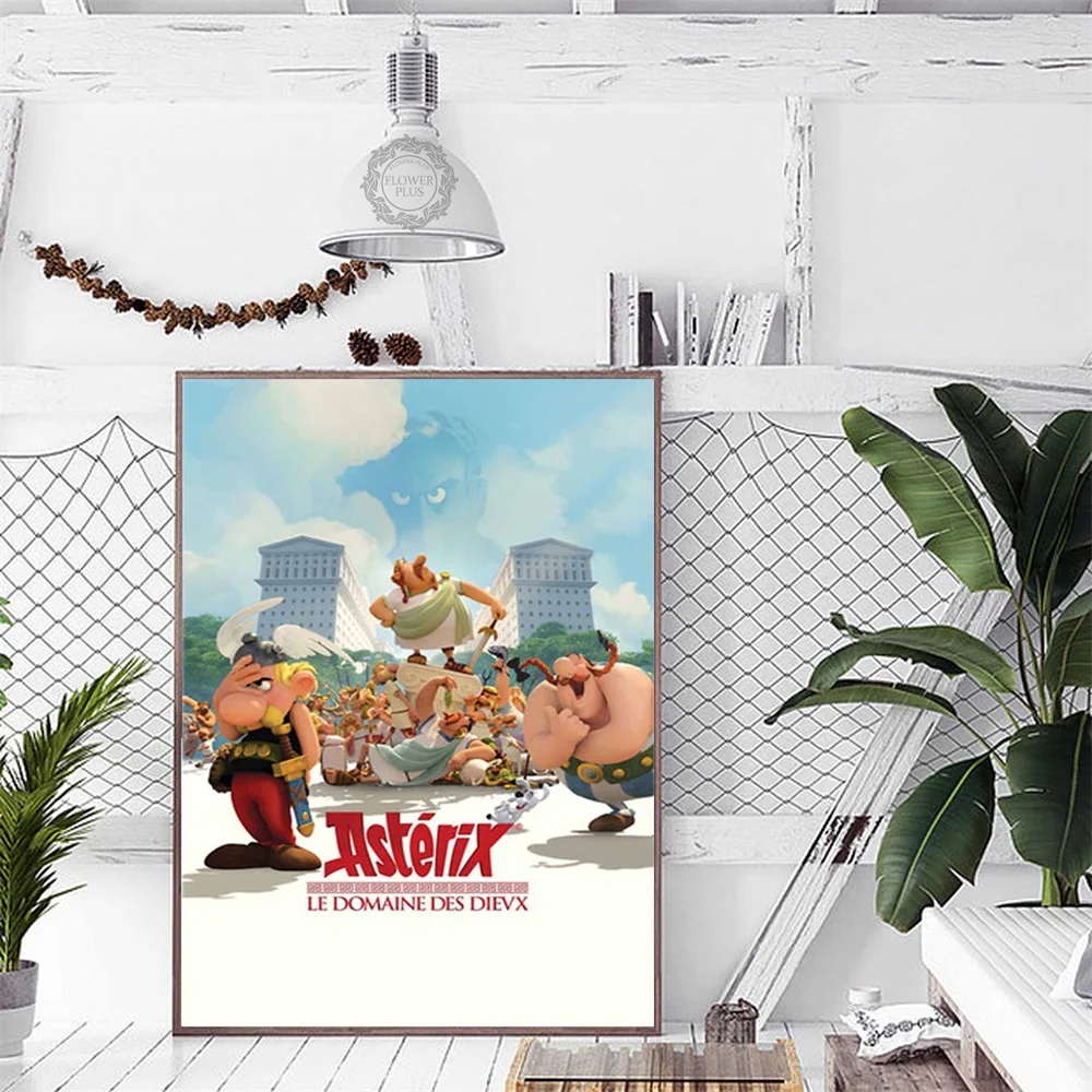 Картина из классического комикса Франции Asterix плакат на шелковом холсте
