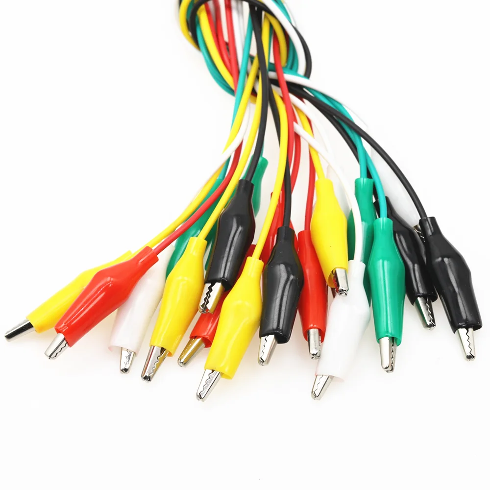 Испытательный крокодиловый зажим 35 мм длиной 50 красный зеленый синий черный