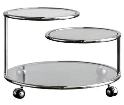 

Industrial wind rotating tea table small family living room transparent glass sofa side net red corner