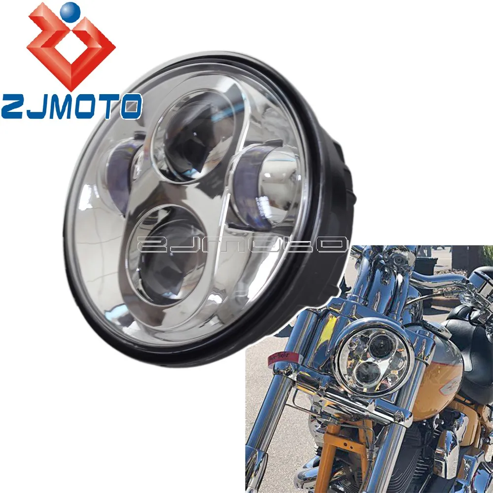 

Motorcycle Projector Light 40W Headlamp LED Headlight For Harley Sportster Softail Dyna XL1200 XL883 Custom