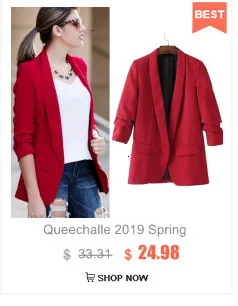 Queechalle, красный, черный, 4XL, 5XL, большой размер, зубчатый Тонкий Блейзер, пальто для женщин, с длинным рукавом, для офиса, леди, рабочая одежда, куртка, костюм, женский блейзер