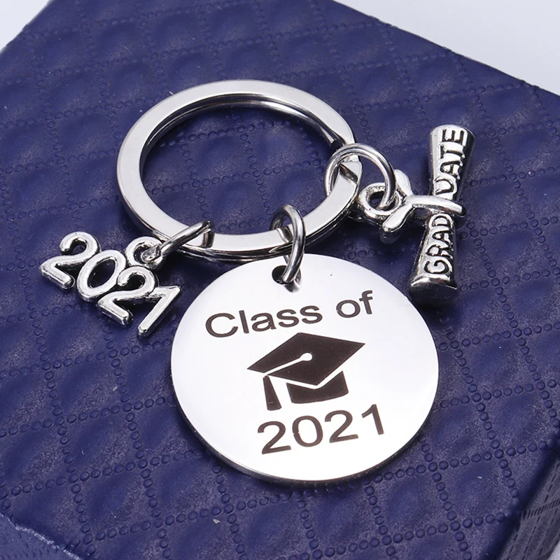 

Class Of 2021 Graduation Cap Key Holder Bag Pendant Graduation Gift Keyrings Keychain Key Pendant