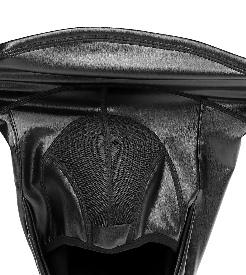 INBIKE, кожаная Лыжная маска, ветрозащитная, флисовая, термальная, Спортивная, зимняя, половина лица, маска для шеи, теплая шапка, головной убор, мужская, велосипедная Балаклава