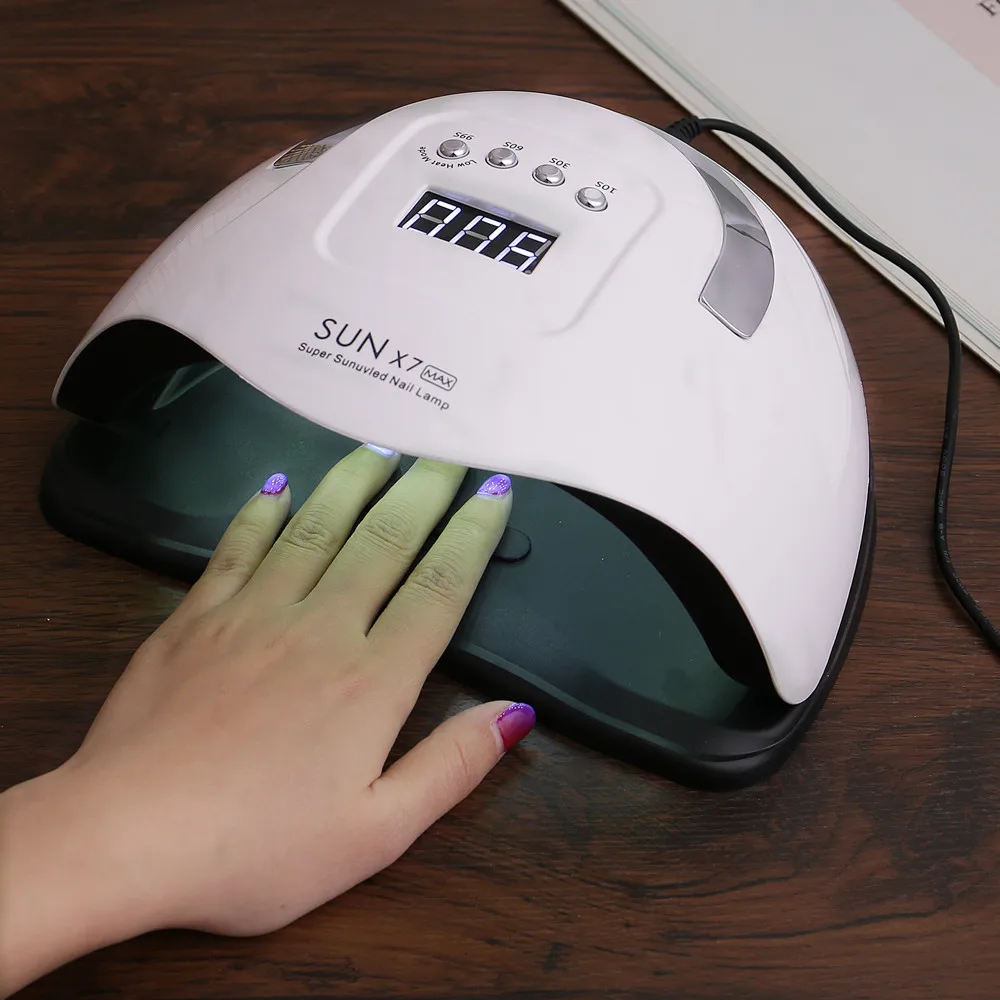 

SUN X7 MAX UV LED Nail Dryer 114W Gel Polish Curing Lamp with Motion Sense LCD Display Quick Dry UV Lamp For Nails Manicure Tool