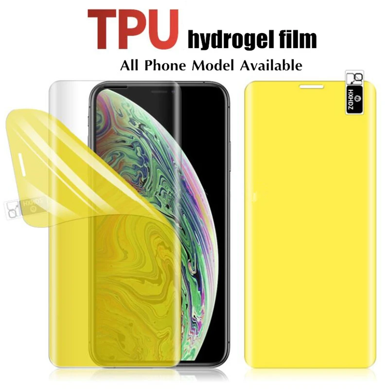 

100PCS for IPHONE 6/7/8 Plus/XS MAX/11 pro max/XR/12 pro max/12 mini 3D cuvred TPU hydrogel Soft Screen Protector film
