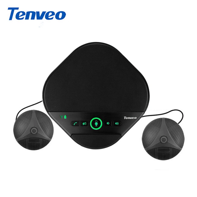 Портативный USB динамик и TENVEO A3000EX с 2 микрофонами для больших конференц