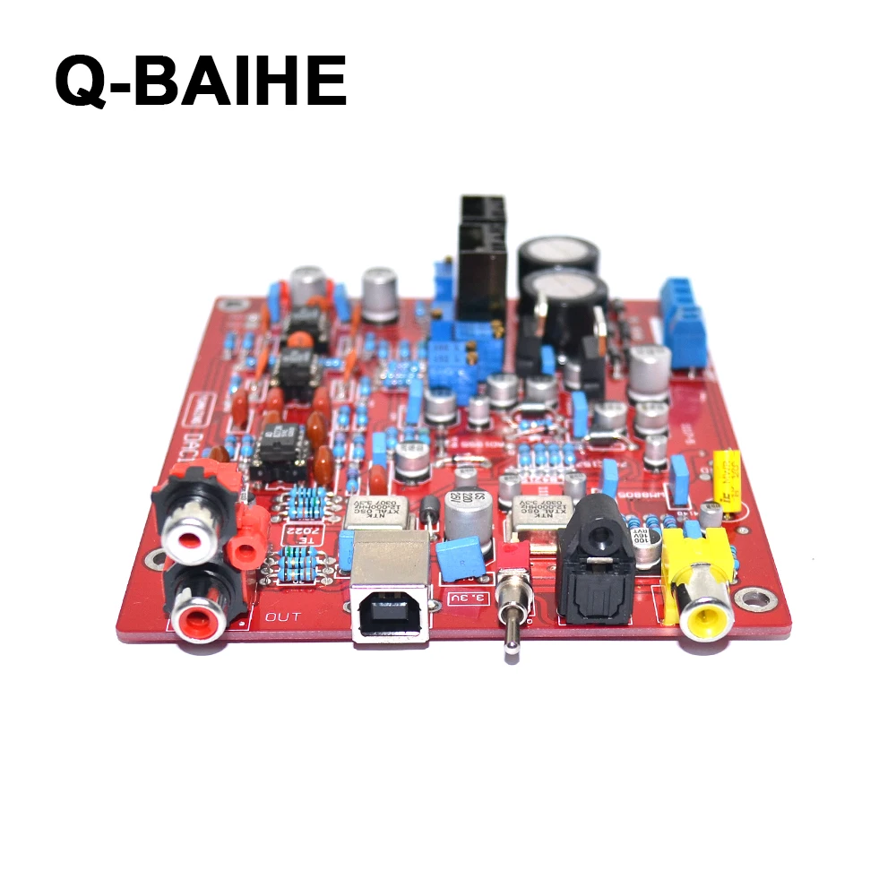 YJ-1 WM8805 + AD1955 PCM2706 коаксиальный волоконно-оптический USB DAC плата обновленная версия