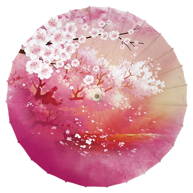 JPY ремесло смазанный бумажный зонтик для женщин танцевальный декоративный