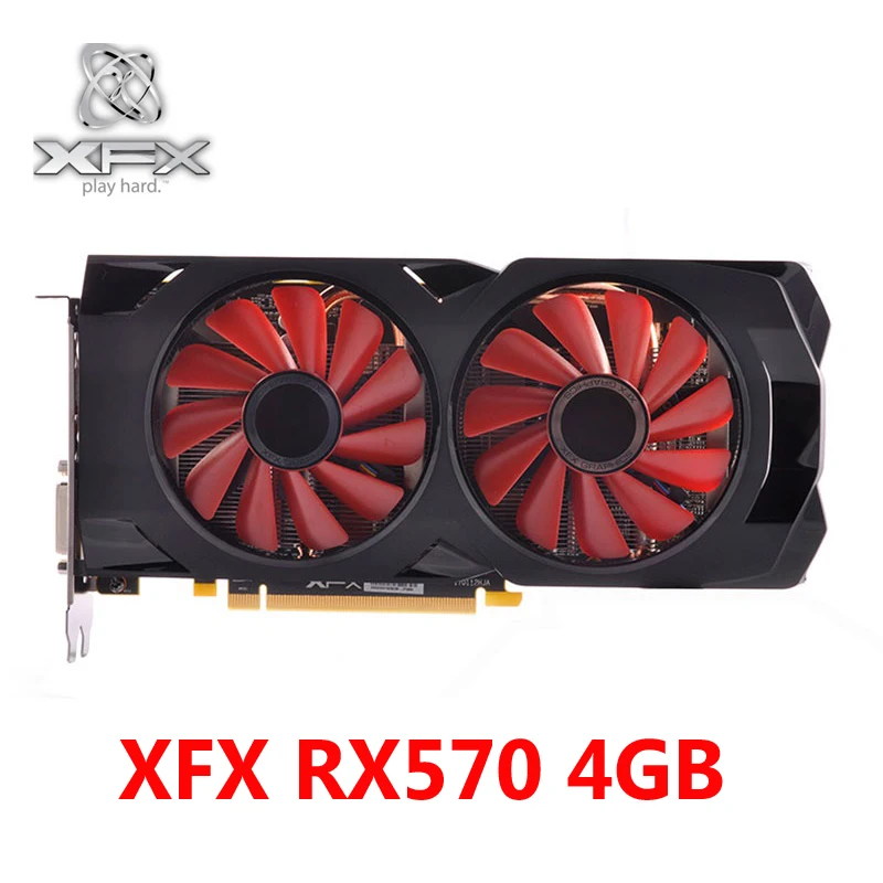 XFX RX 570 4GB Graphics Cards 256Bit GDDR5 For AMD RX 500 Series VGA