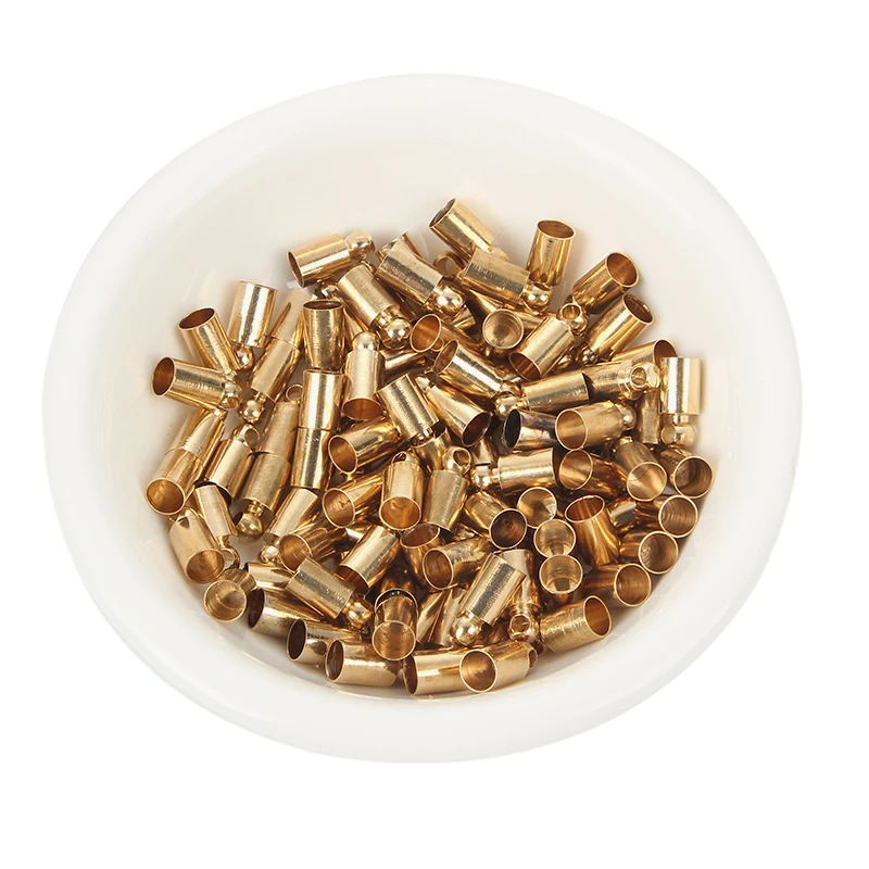 Концевые заглушки для ювелирных изделий сделай сам 100 шт. металлическая