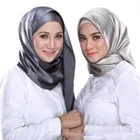 Платок женский из искусственного шелка, квадратный, однотонный, 90 х90 см, платок на голову