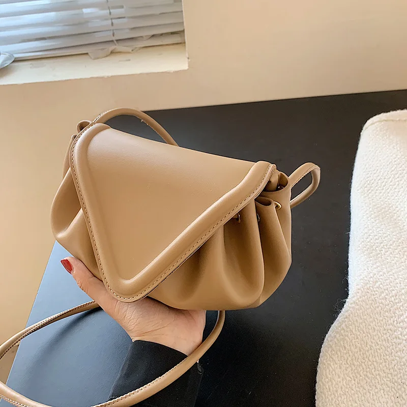 

Women's Shoulder Bag PU Leather Fashion Simple Chain Diagonal Small Bag Woman Small Handbag Luxury Designer Handbag 2021 New