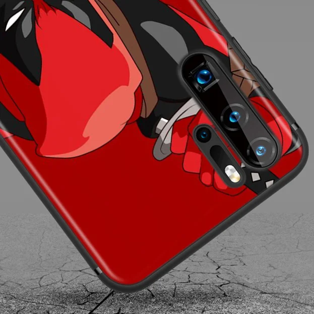 

Marvel Avengers Deadpool Super Hero For Huawei P50 P40 P30 P20 P10 P9 P8 Lite E Mini Pro Plus 5G TPU Silicone Black Phone Case