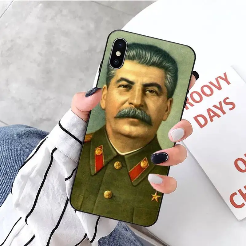 

Russian Commander Stalin luxury brand Phone Case shell For iphone 5 5s 5c se 6 6s 7 8 plus x xs xr 11 pro max