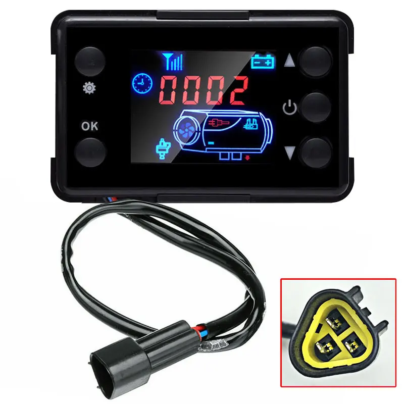 Дизельный воздушный обогреватель 12 В 24 ЖК монитор переключатель + плата