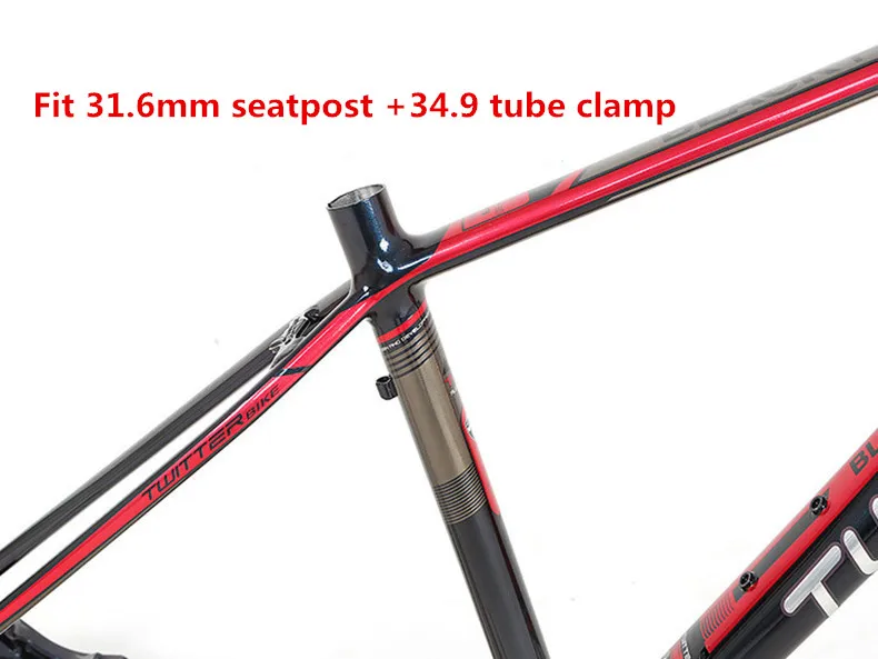 Твиттер MTB Pro велосипед Алюминиевый XC внедорожная рама магический цвет стандартная цветная краска велосипедная Рама