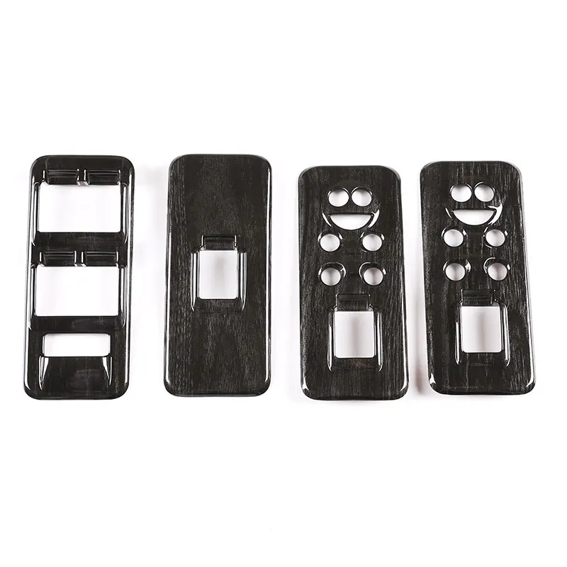 Для Land Rover Discovery 3 LR3 2004-2009 ABS черное дерево зернистая Автомобильная центральная