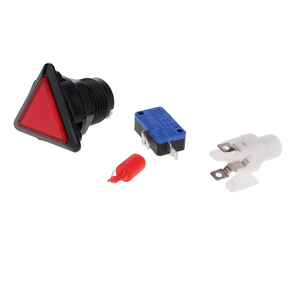 Треугольная аркадная машинная игровая кнопка со светодиодной подсветкой | Спорт