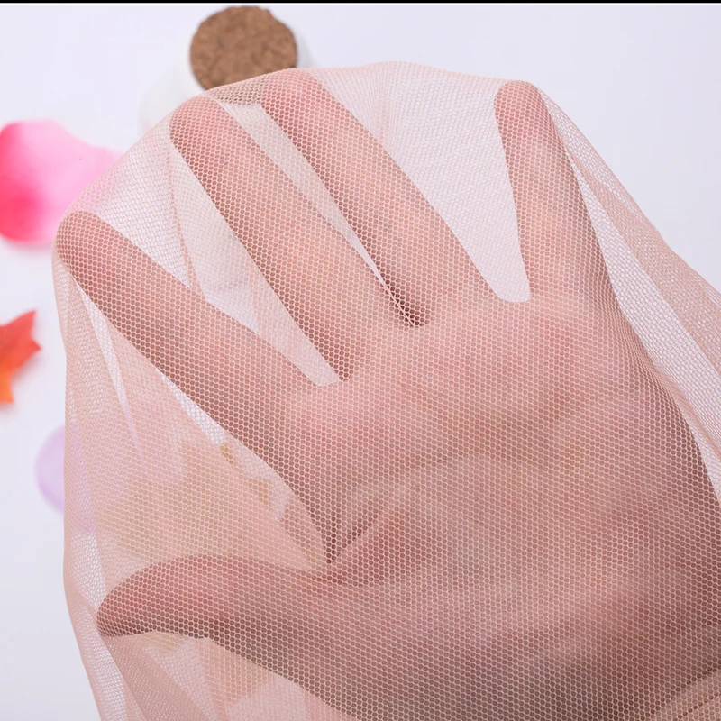 Мягкая шестиугольная сетка 160 см * 300 зашифрованная пряжа из полиэстера и тюля для