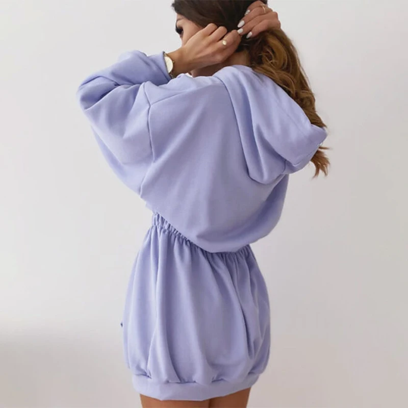 

2020 Women Loose Dress Cap Long Sleeve Hooded Long Sleeve Loose Casual 5XL Plus Size Dress Retro Ladies Pocket Tube Midi Dresses