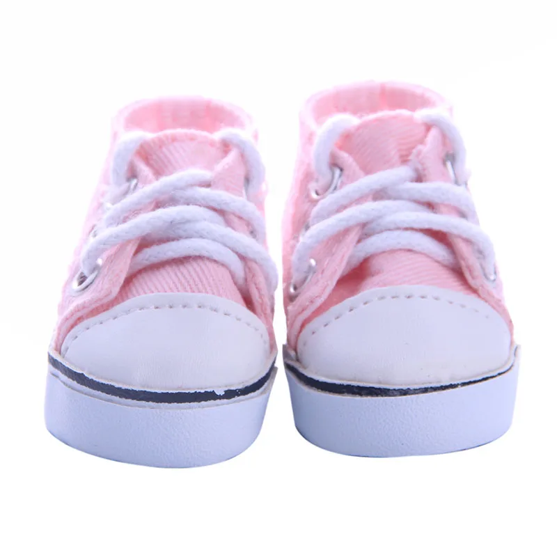 Кукольная обувь 5 см в длину полиуретановая парусиновая для кукол Paola Reina 14 дюйма