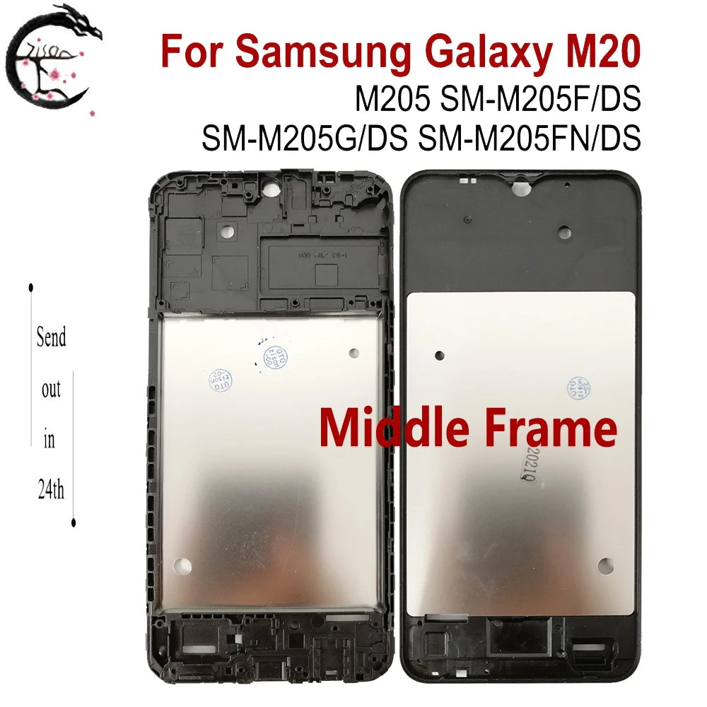 Средняя рамка для Samsung Galaxy M20 2019 средняя SM M205F/DS M205G M205FN Передняя Крышка корпуса