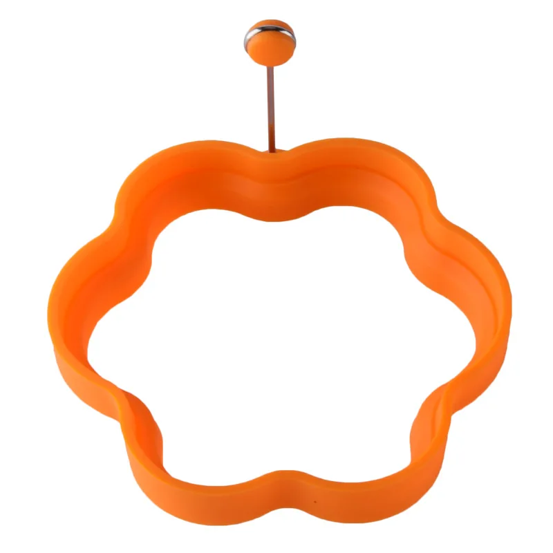 

Egg Fryer Silicone Handle Frying Mold Frying Tool Frying Flower Shaped Poached Egg Model Modeling High Temperature Resistance