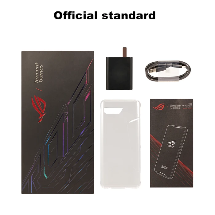 Official standard ASUS ROG Phone 2 ZS660KL игровой мобильный телефон с двумя sim-картами 8 ГБ ОЗУ 128 Гб ПЗУ Snapdragon855+ OctaCore 6,59 дюйма 6000 мАч 48 МП NFC Android 9,0 - Цвет: Official standard