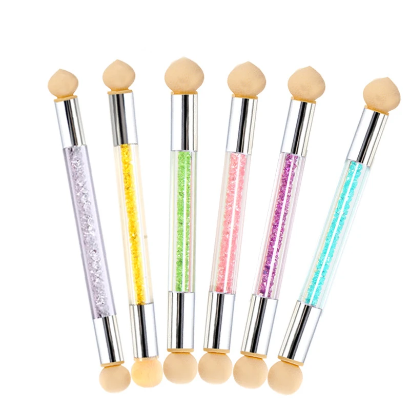 

NOQ Professional Sponge Double-ended Acrylic Nail Art Brush Picking Dotting Gradient Nail Pen For Manicure Tools Painting Pen