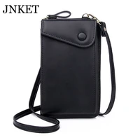 jnket new fashion womens cellphone bag handbag large capacity zipper wallet pu leather shoulder bags crossbody bag