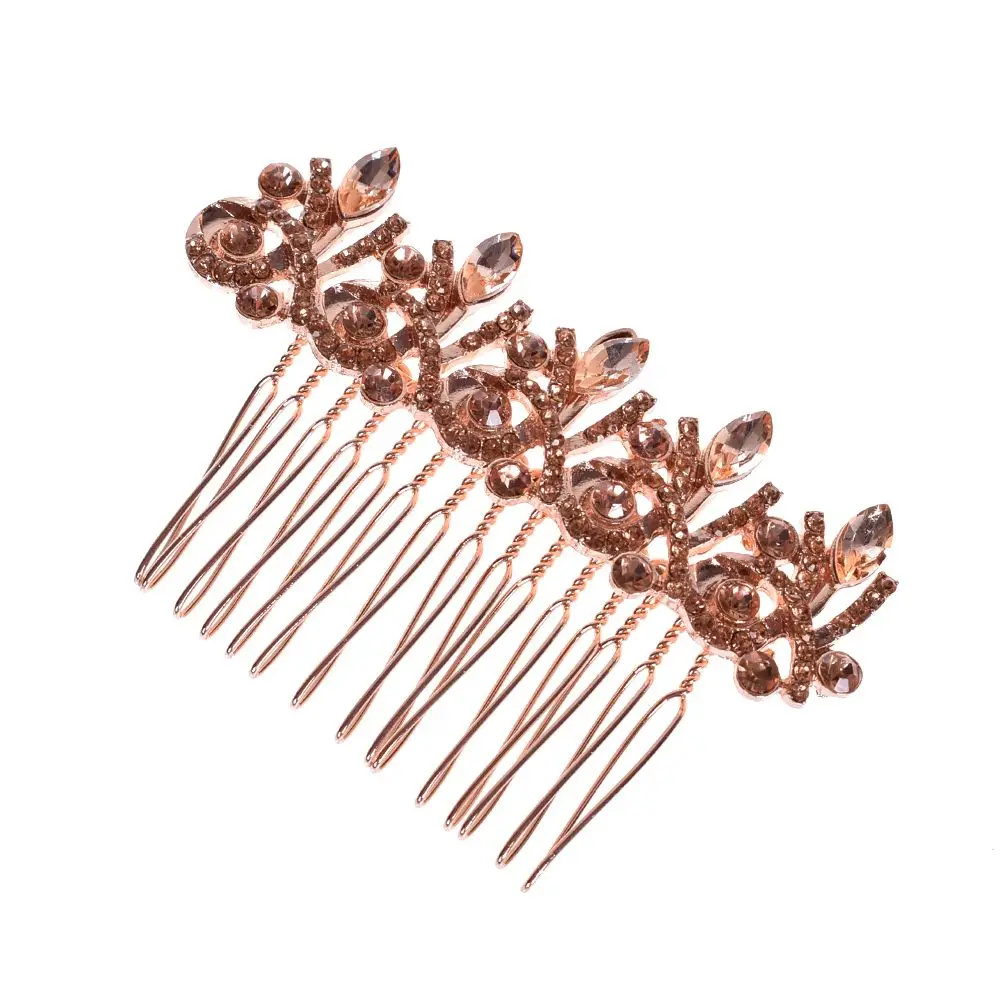 rose gold Хит, ретро, полые, сплав, заколки для волос, модная женская подвеска с кисточкой и кристаллами, заколки для волос, свадебные, для невесты, инструмент для укладки волос, аксессуары - Цвет: rose gold