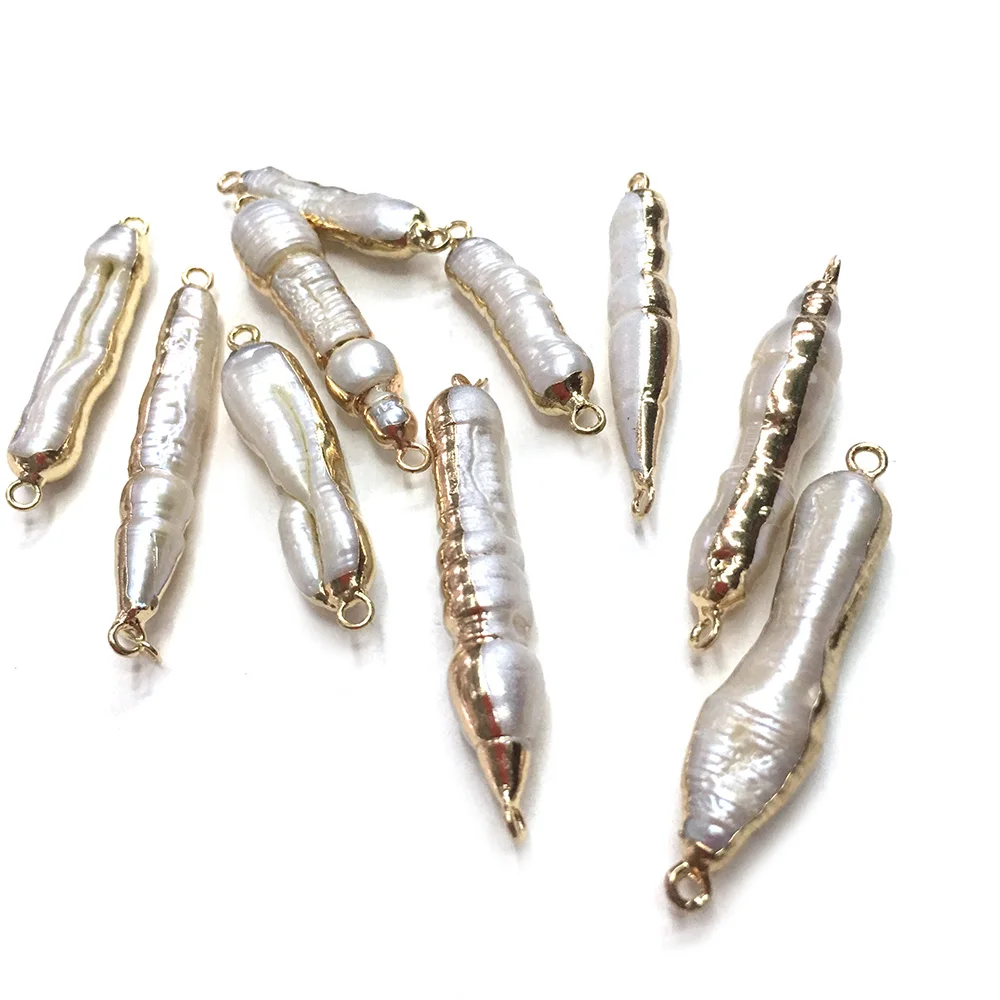 

Подвески с натуральным пресноводным жемчугом, для изготовления ожерелья