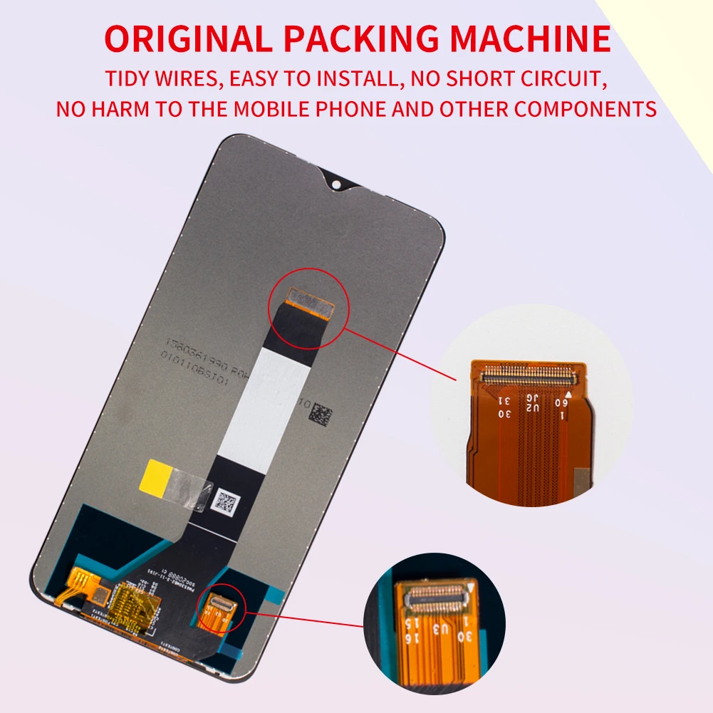 aaa lcd original for xiaomi redmi note 9t lcd display screens replacement tester mobile phone amoled free global shipping