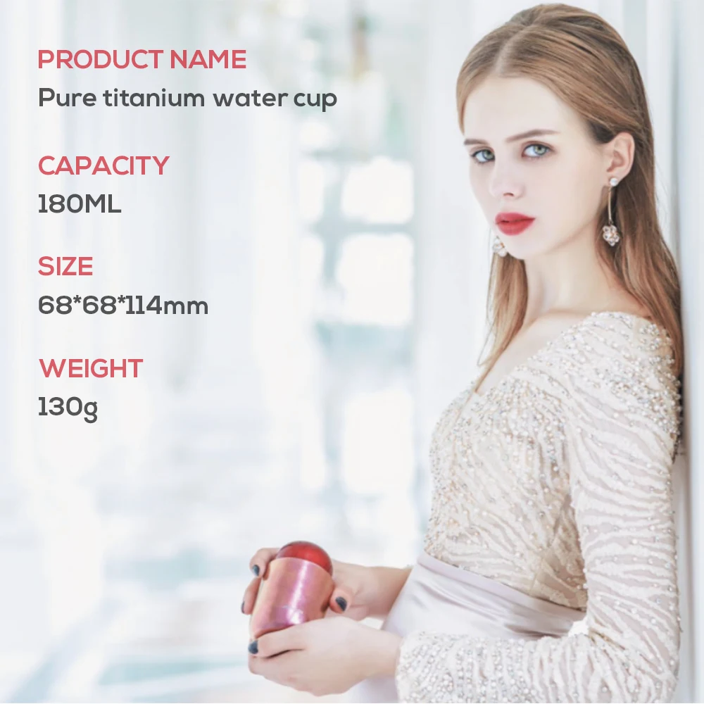 Вакуумный Термос в виде губной помады из чистого титана чашка с бутылкой для воды