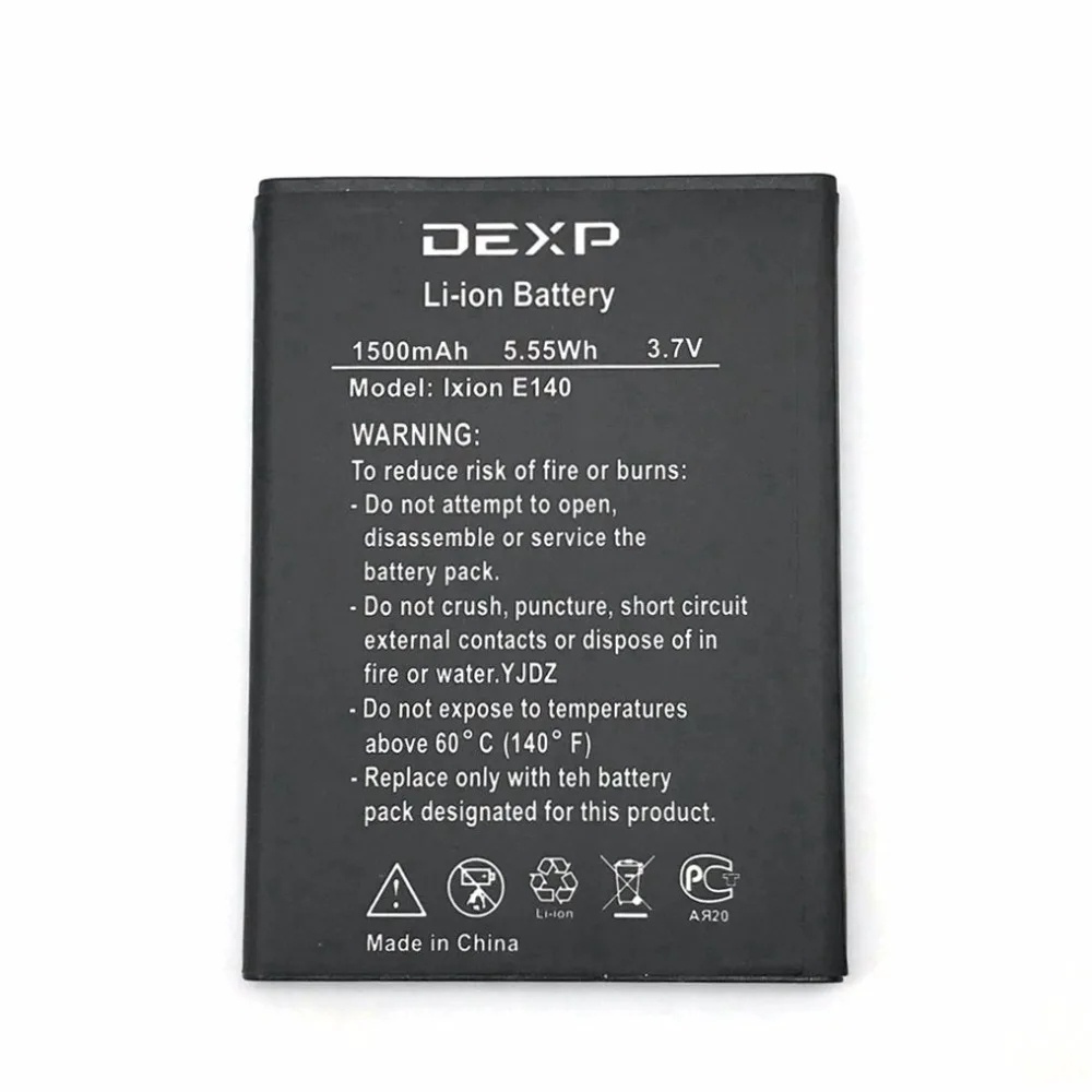 1 шт. высокое качество новый оригинальный аккумулятор Ixion E140 для Dexp STRIKE полная