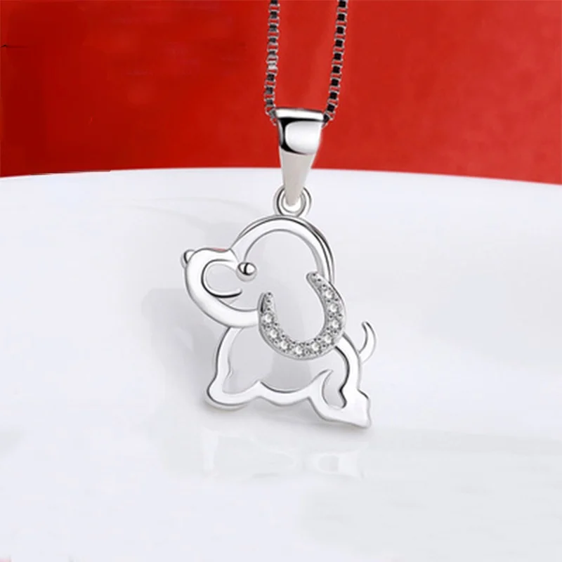 

Ювелирные изделия из стерлингового серебра s925, лидер продаж в Европе и Америке, подвеска в виде собаки спонтанного года, Женская цепочка до ...