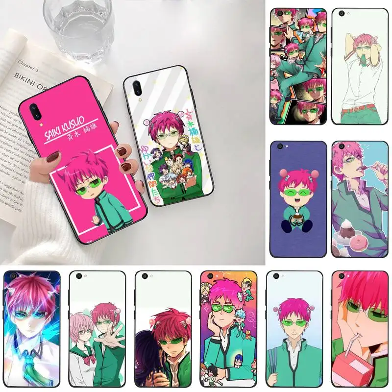 HUAGETOP Saiki Kusuo no Psi Nan мягкая черная искусственная кожа для Vivo Y91c Y17 Y51 Y67 Y55 Y7s Y81S Y19 V17 vivo