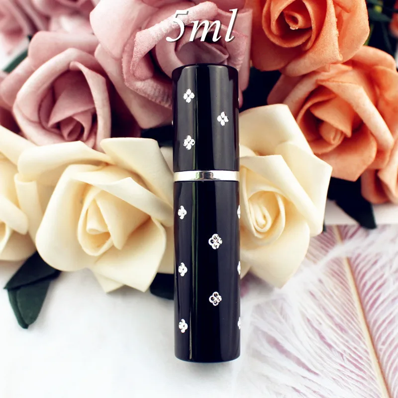 5ml Black 1 шт. 5 мл 10 мл мини портативный флакон духов для путешествий многоразовый пустой распылитель духов Металлический распылитель ароматизатор насос чехол - Цвет: 5ml Black