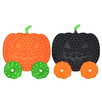 pumpkin carriage splicable push bubble silicone toy autism kids children adult stress relief finger squeeze toy
