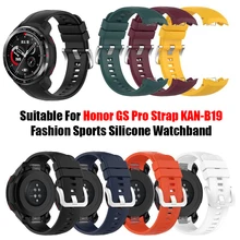 2021 Newest Suitable for Honor GS Pro Strap KAN-B19 Fashion Sports Silicone Watchband Wearable Devices