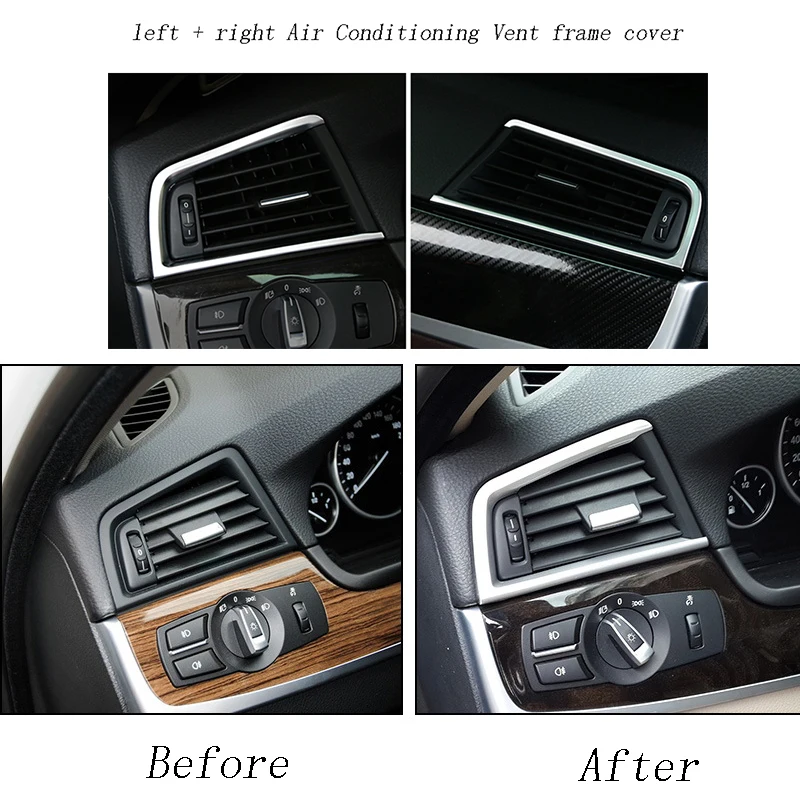 2 шт. автомобильный Кондиционер вентиляционная рамка наклейки ремонт отделка